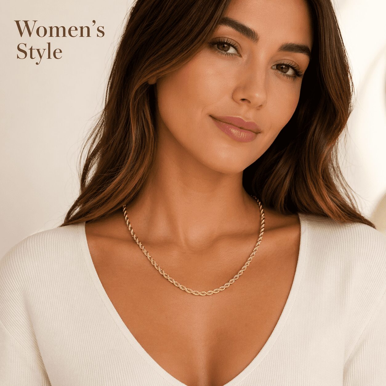 Bling Trax 14K Gold Filled Rope Chain Necklace, Cadena de Oro 3.8mm Diamond Cut Gold Chain for Men and Women, 24 Inch - Image 2