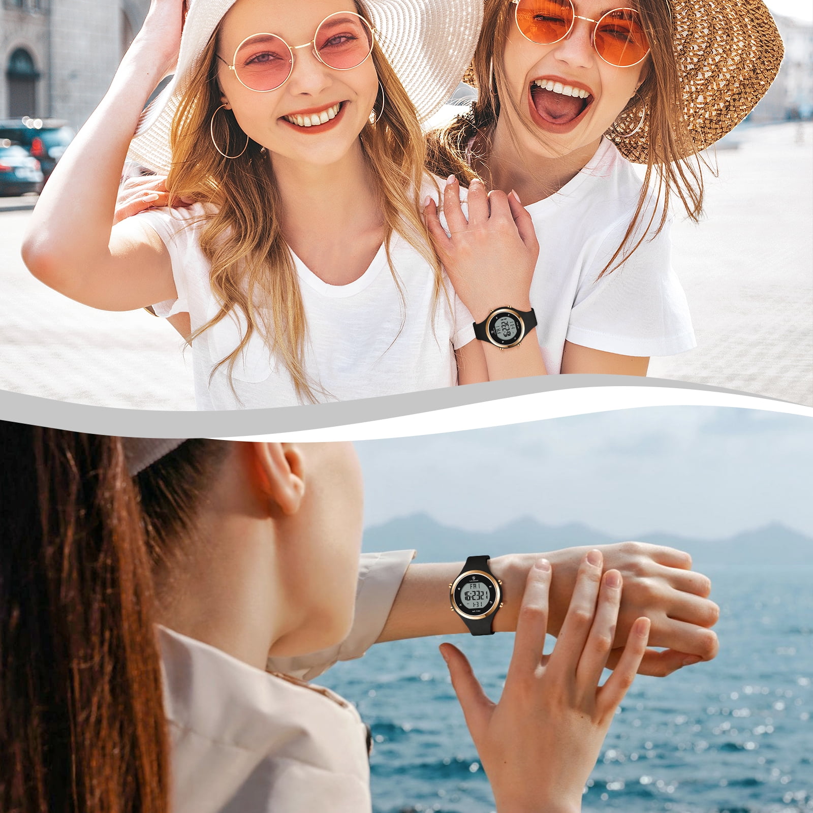 Bomieux Watches for Women,Digital Sport Womens Watch with Alarm/Stopwatch/Chronograph Christmas Gifts for Women - Image 2