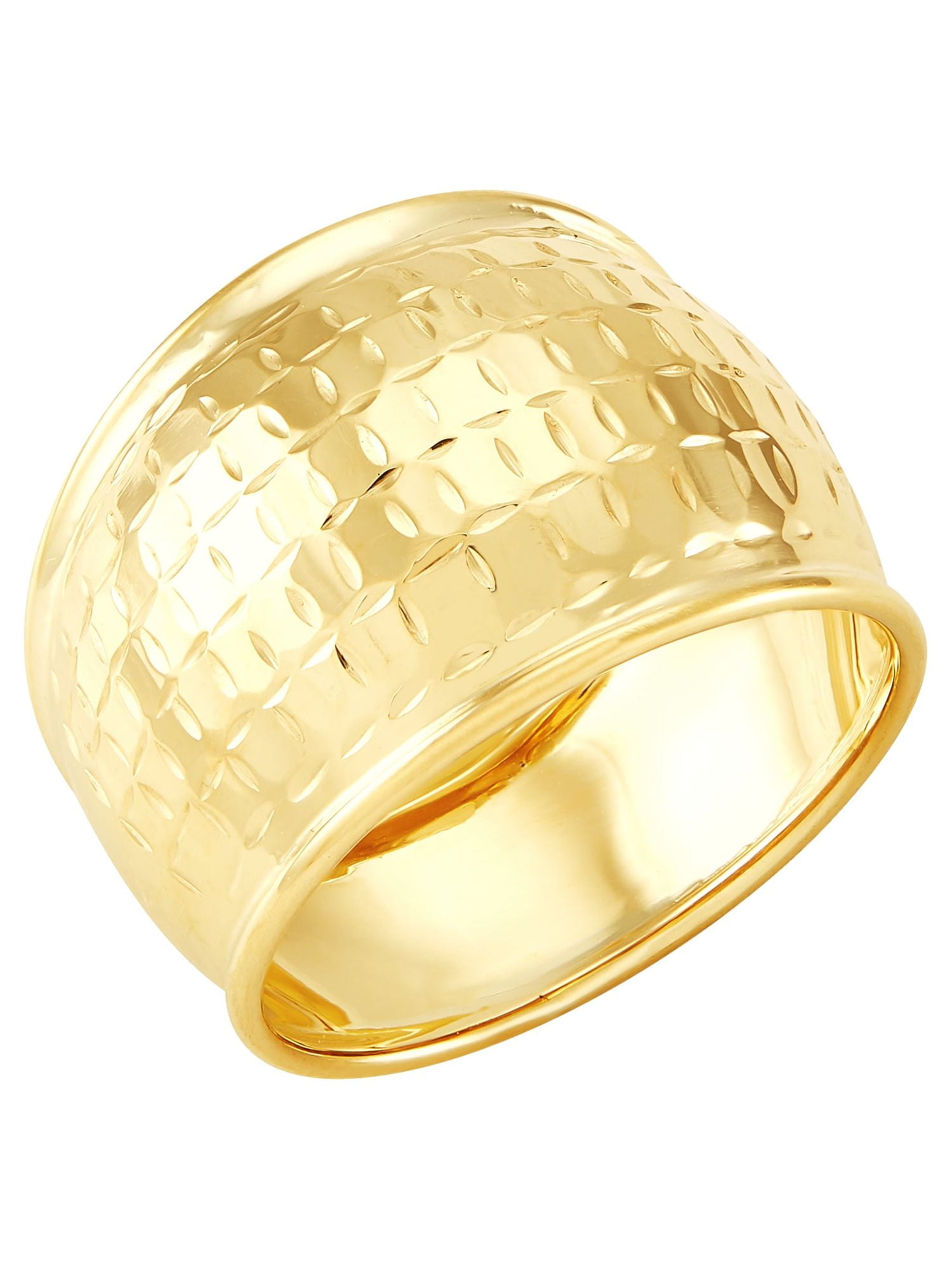 Brilliance Fine Jewelry Womens 10K Yellow Gold Dome Shape Ring, Size 8 - Image 3