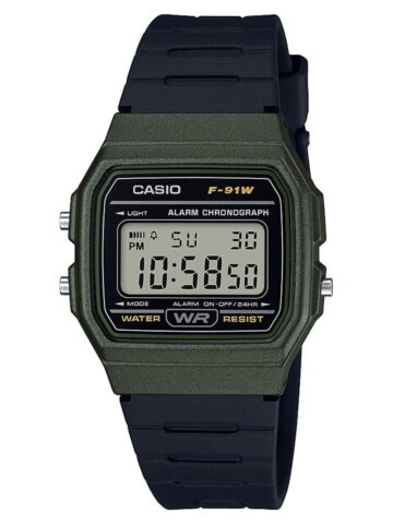 Casio Adult Men's Basic Digital Watch F91WM-3A