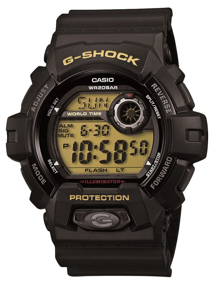 Casio Adult Men's G8900-1CR G-Shock Black and Gold Resin, Plastic Digital Sport Watch.