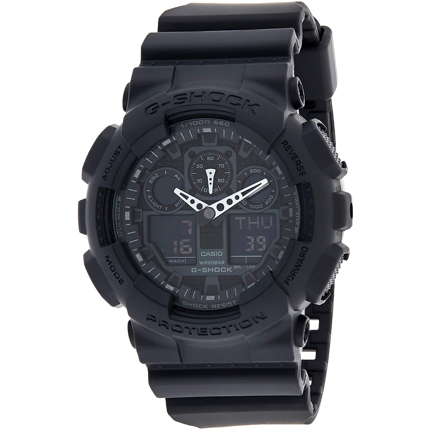 Casio GA100-1A1 G-Shock X-Large Black Ana / Digi Dial Resin Strap Men Watch NEW