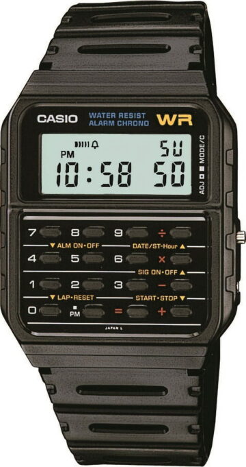 Casio Men Sport Rectangle Watch - Black