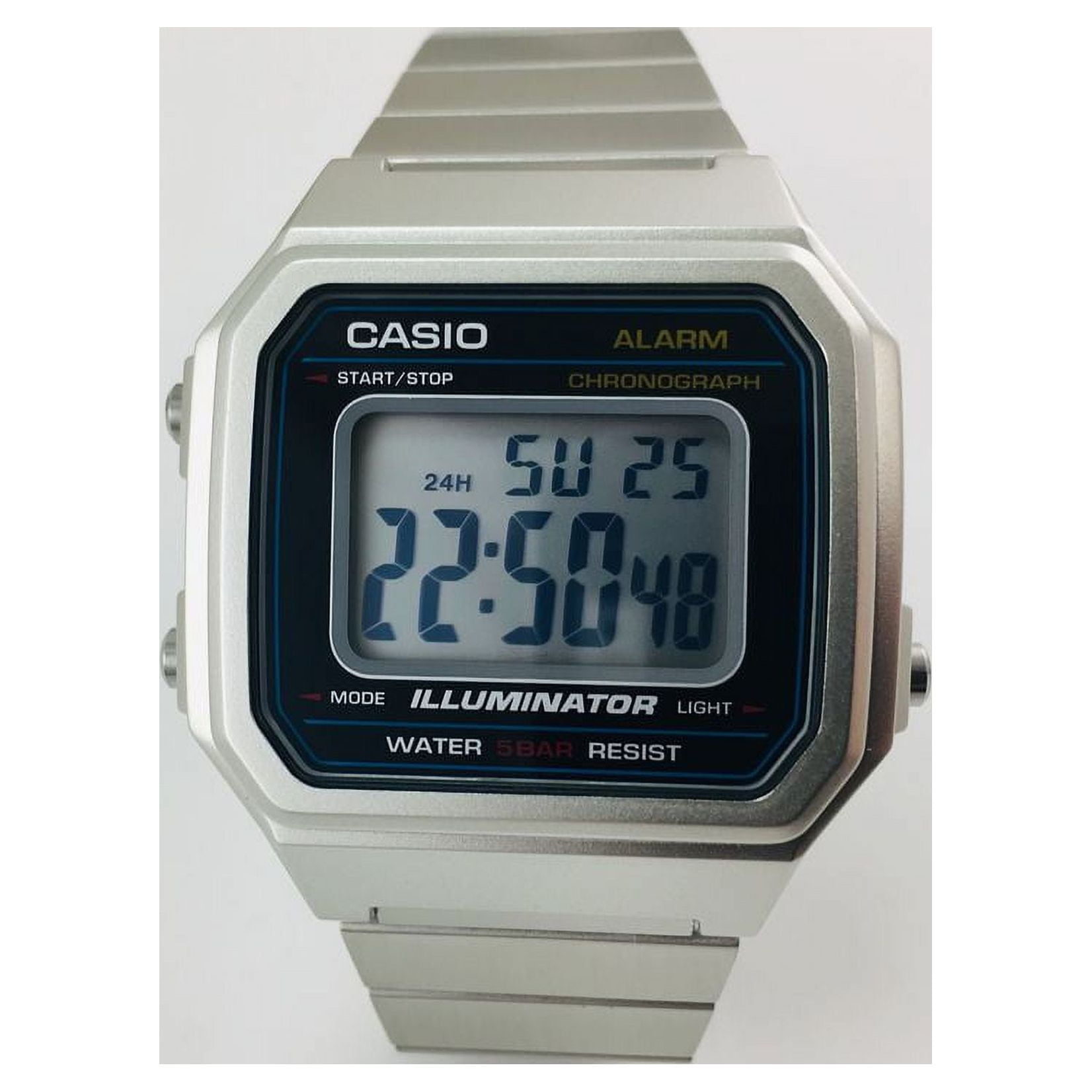 Casio Men's Classic Quartz Watch with Stainless Steel Strap - B650WD-1ACF - Image 5