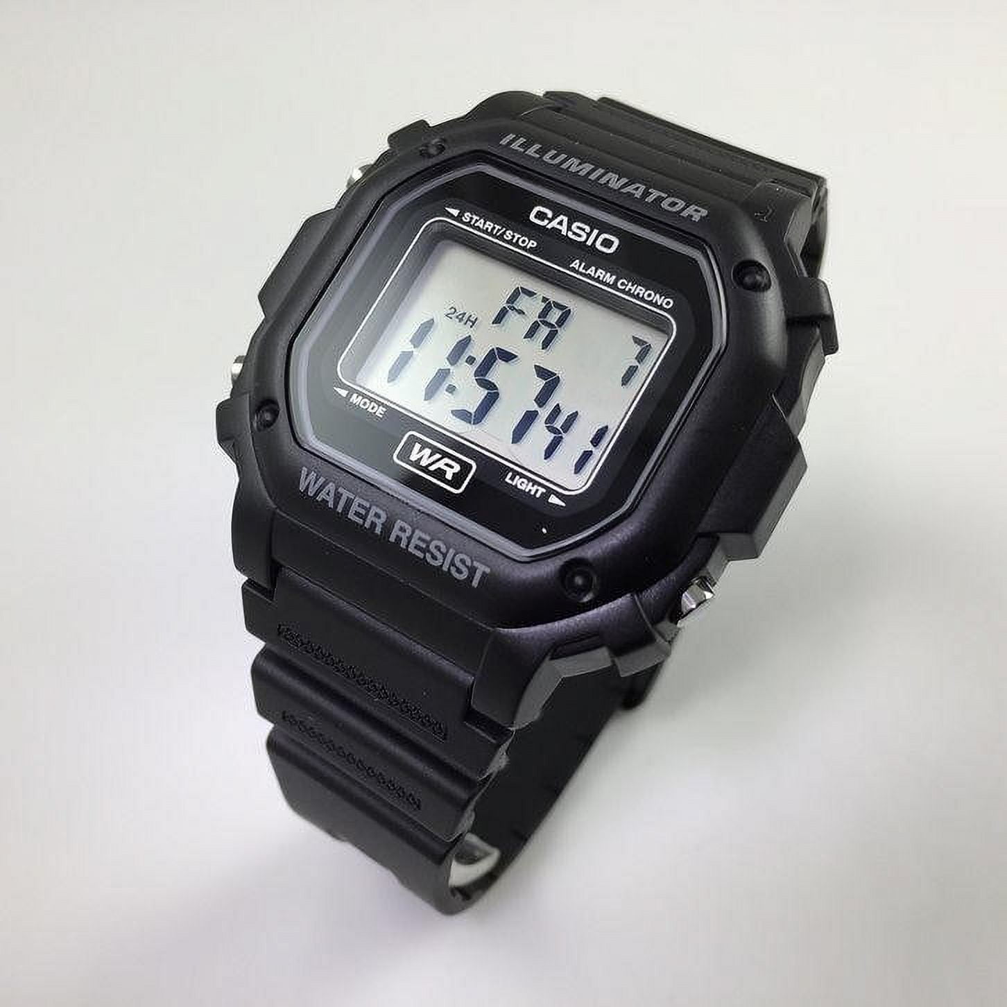 Casio Men's Digital Illuminator Sport Watch, Black Resin F108WH-1ACF - Image 4