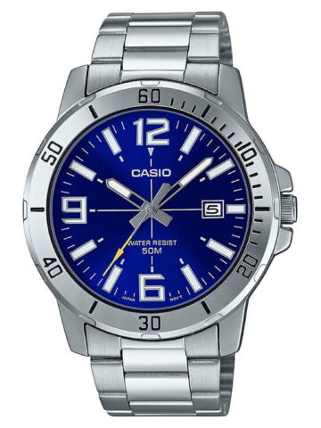 Casio Men's Diver-Style Stainless Steel Watch MTPVD01D-2BV