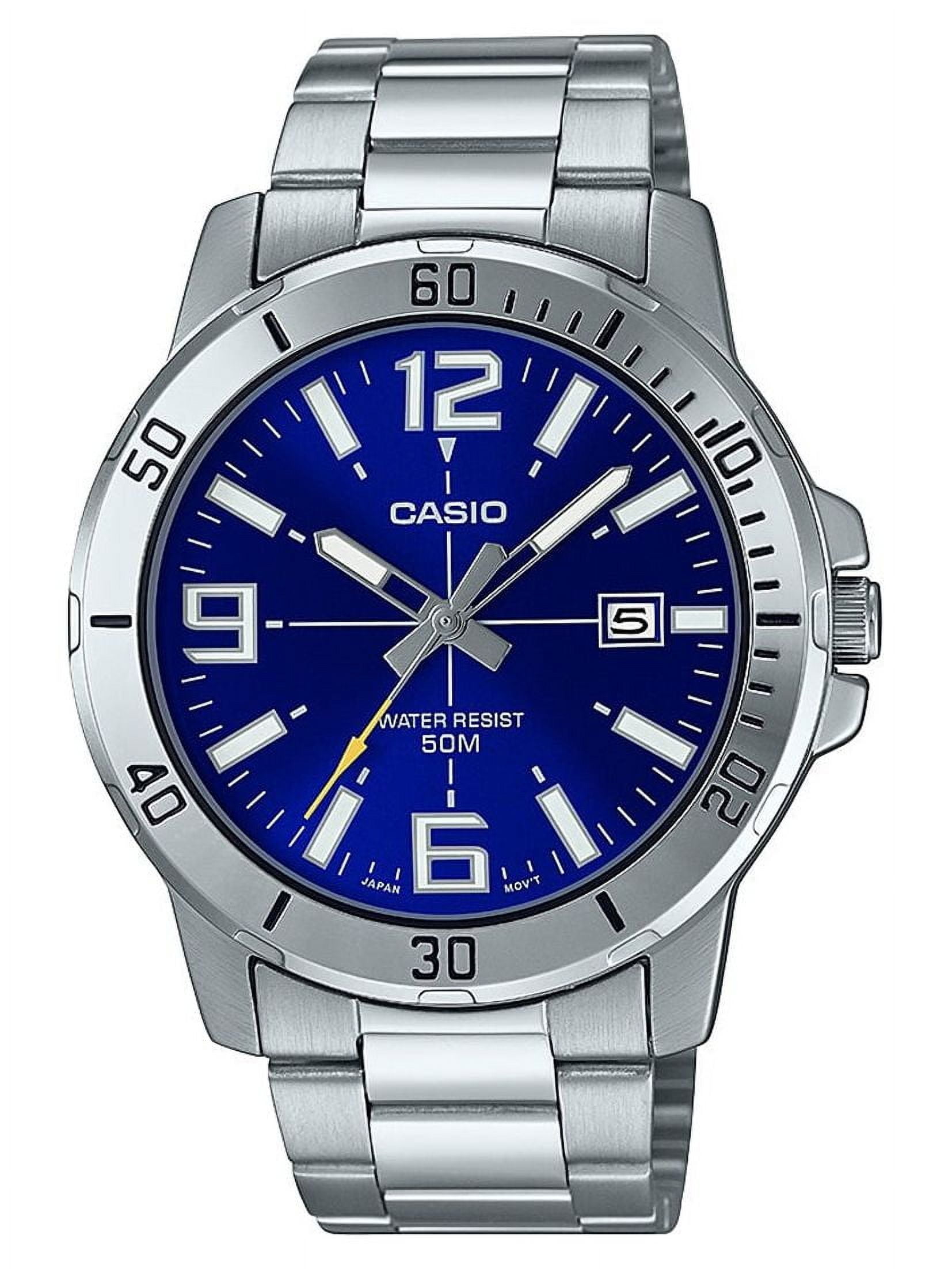 Casio Men's Diver-Style Stainless Steel Watch MTPVD01D-2BV