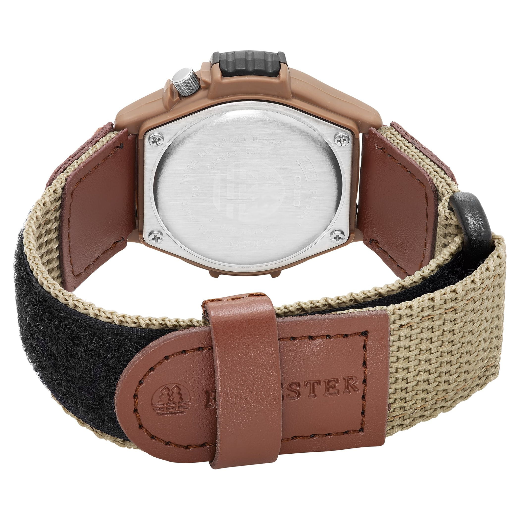 Casio Men's Forester Analog Sport Watch, Brown Nylon Strap FT500WC-5BVCF - Image 2