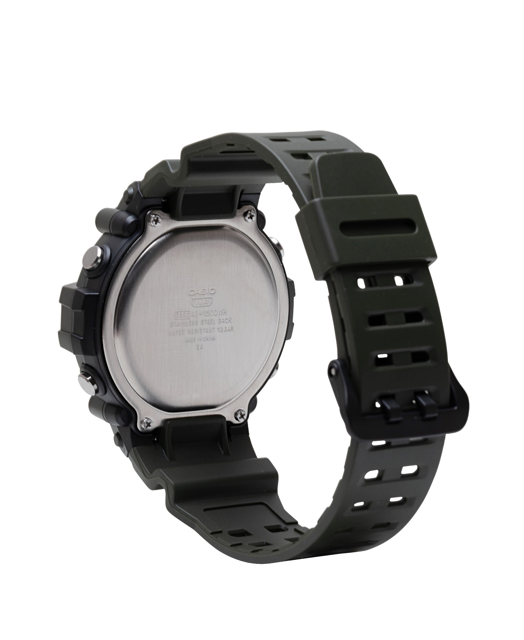 Casio Men's Illuminator Digital Quartz 100m Green Resin Watch AE1500WHX-3AV - Image 2