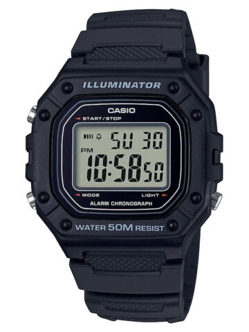 Casio Men's Large Case Digital Sport Watch - Black W218H-1A
