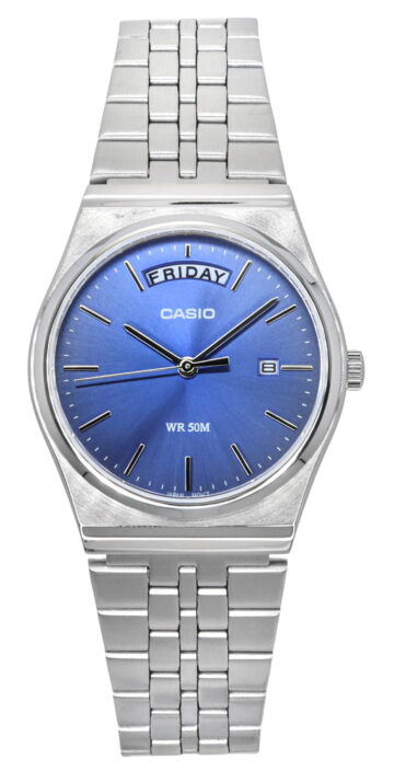 Casio Men’s Stainless Steel Analog Watch Light Blue Dial - MTP-B146D-2AVDF
