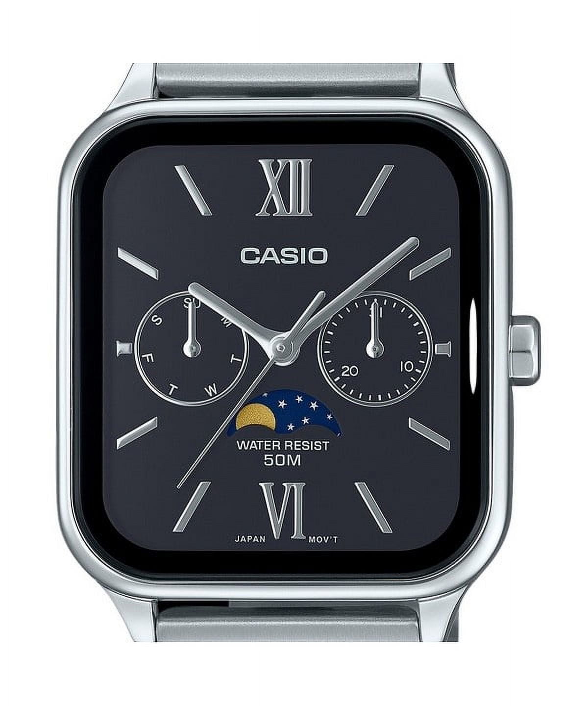 Casio Men’s Stainless Steel Black Dial Analog Watch - MTP-M305D-1A2VDF - Image 3