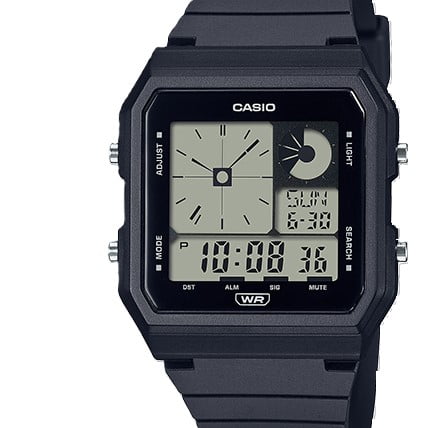 Casio Unisex Black LC Analog Digital Watch LF20W-1A - Image 2