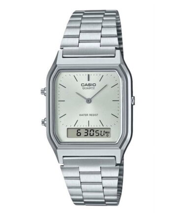 Casio Vintage Analog Digital White Dial Quartz AQ-230A-7A Women's Watch