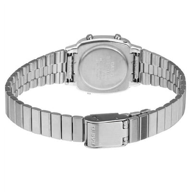 Casio Women's Illuminator LA670WA-7 Silver Stainless-Steel Quartz Fashion Watch - Image 2