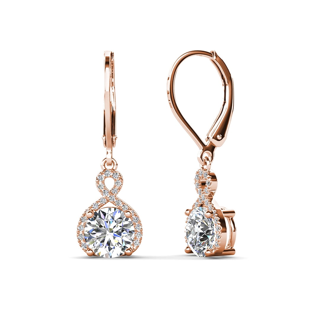 Cate & Chloe Alessandra 18k Rose Gold Plated Jewelry Set With Simulated Diamond Crystals for Women - Image 5
