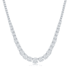 Cate & Chloe Whitney 18k White Gold Plated Pendant Necklace with Simulated Diamond Crystals for Women - Image 4