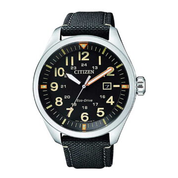 Citizen Men's Eco-Drive AW5000-24E Silver Canvas Japanese Quartz Diving Watch