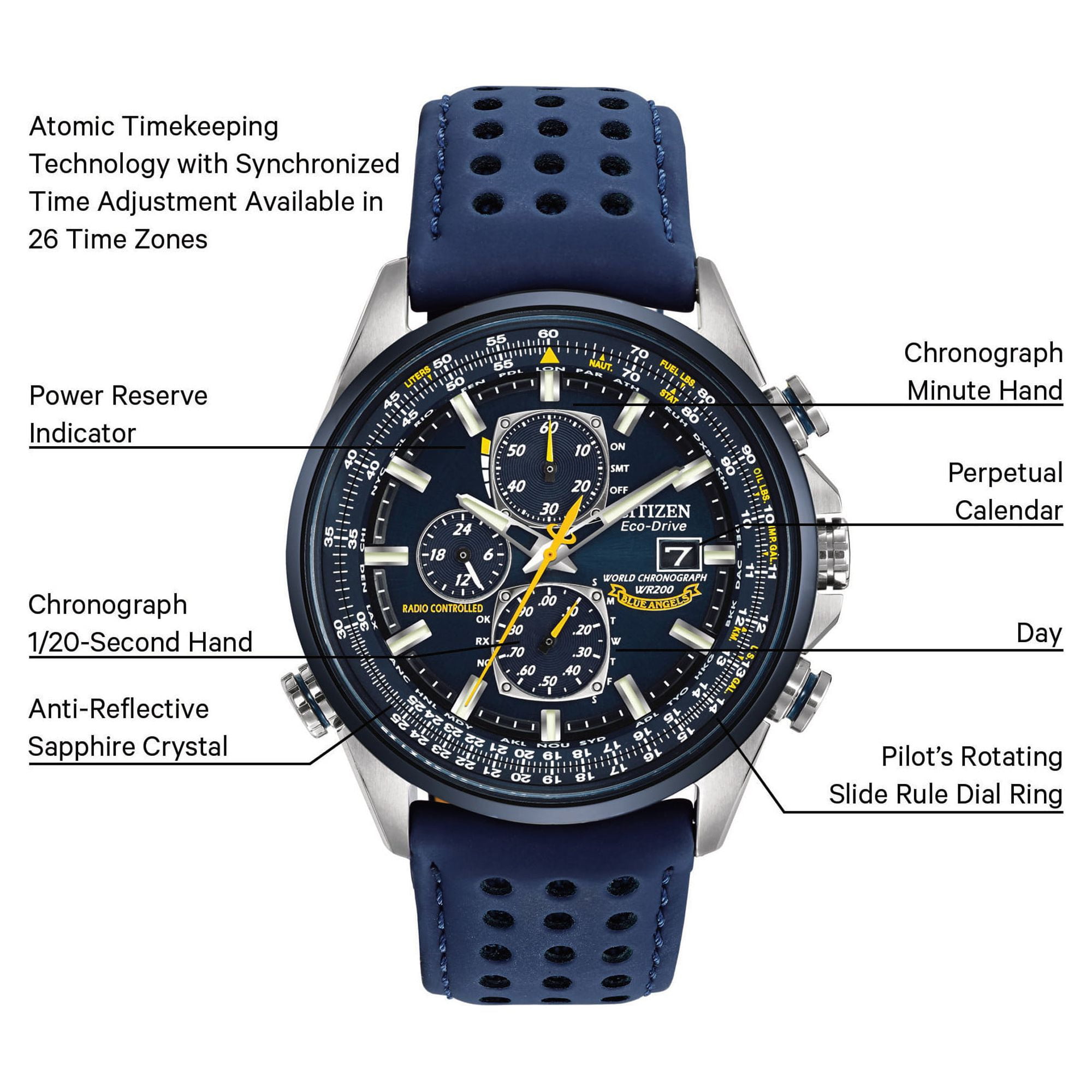 Citizen Men's World Chronograph A-T Two-Tone Stainless Steel Watch AT8020-03L - Image 2