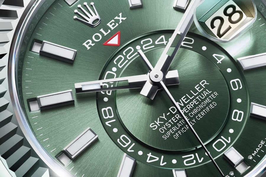 Rolex Sky-Dweller, 42mm, Oystersteel and 18k White Gold, Green, Jubilee, Ref# 336934-0002 1:1 - Image 3