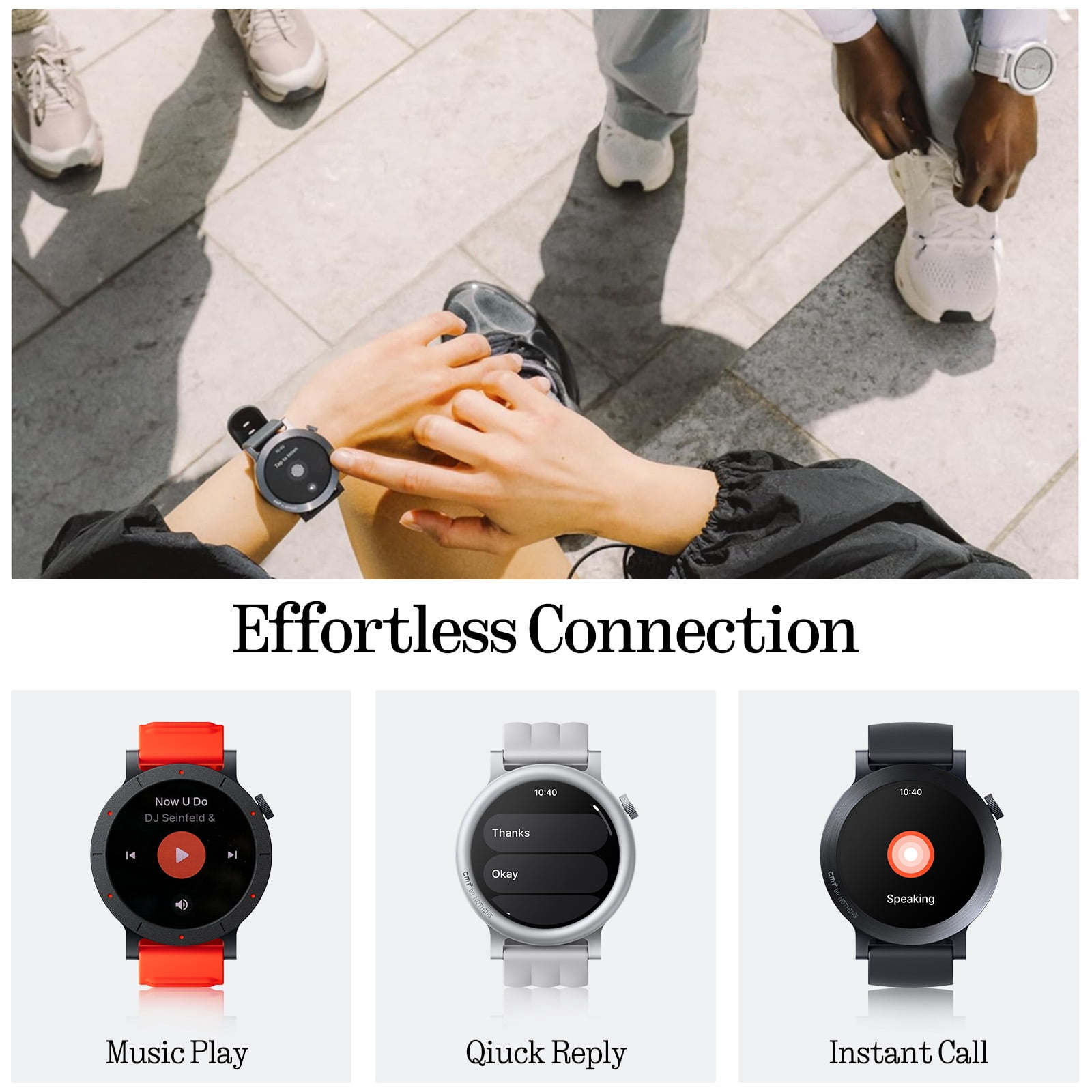 CMF Watch 3 Pro Smartwatch 1.43” AMOLED, Bluetooth Calls, 13-Day Battery, ChatGPT Integrated, IP68 Waterproof, 130+ Sports Modes, Dark Grey - Image 4