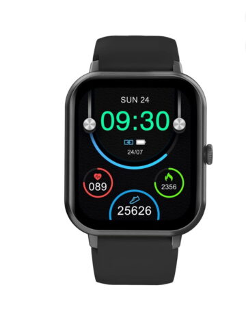 Compatible for Google Pixel 6a Smart Watch with Voice Command for Men with Heart Rate, Bluetooth Call, Fitness Tracker, Waterproof, 7-Day Battery Life - Black
