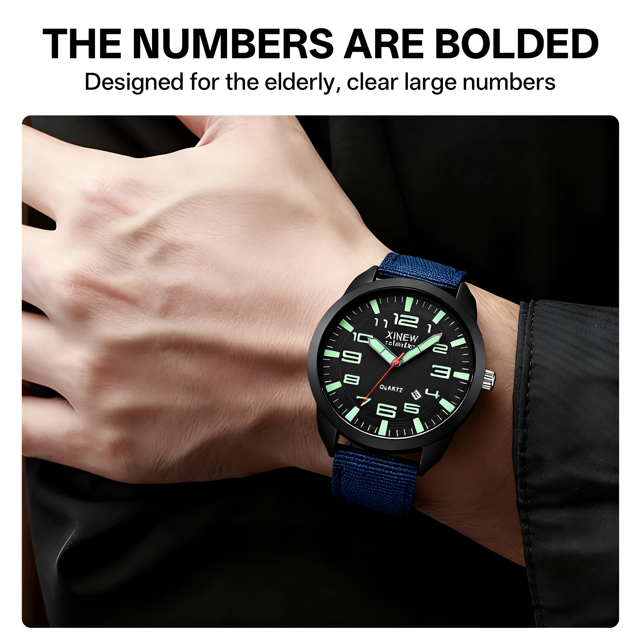 DESIGNICE 2026 New Watches for Men, Classic Nylon Strap Analog Watch, Accurate Quartz Movement Comfortable Wear Men'S Watches,For Business,Casual,Sports - Image 2
