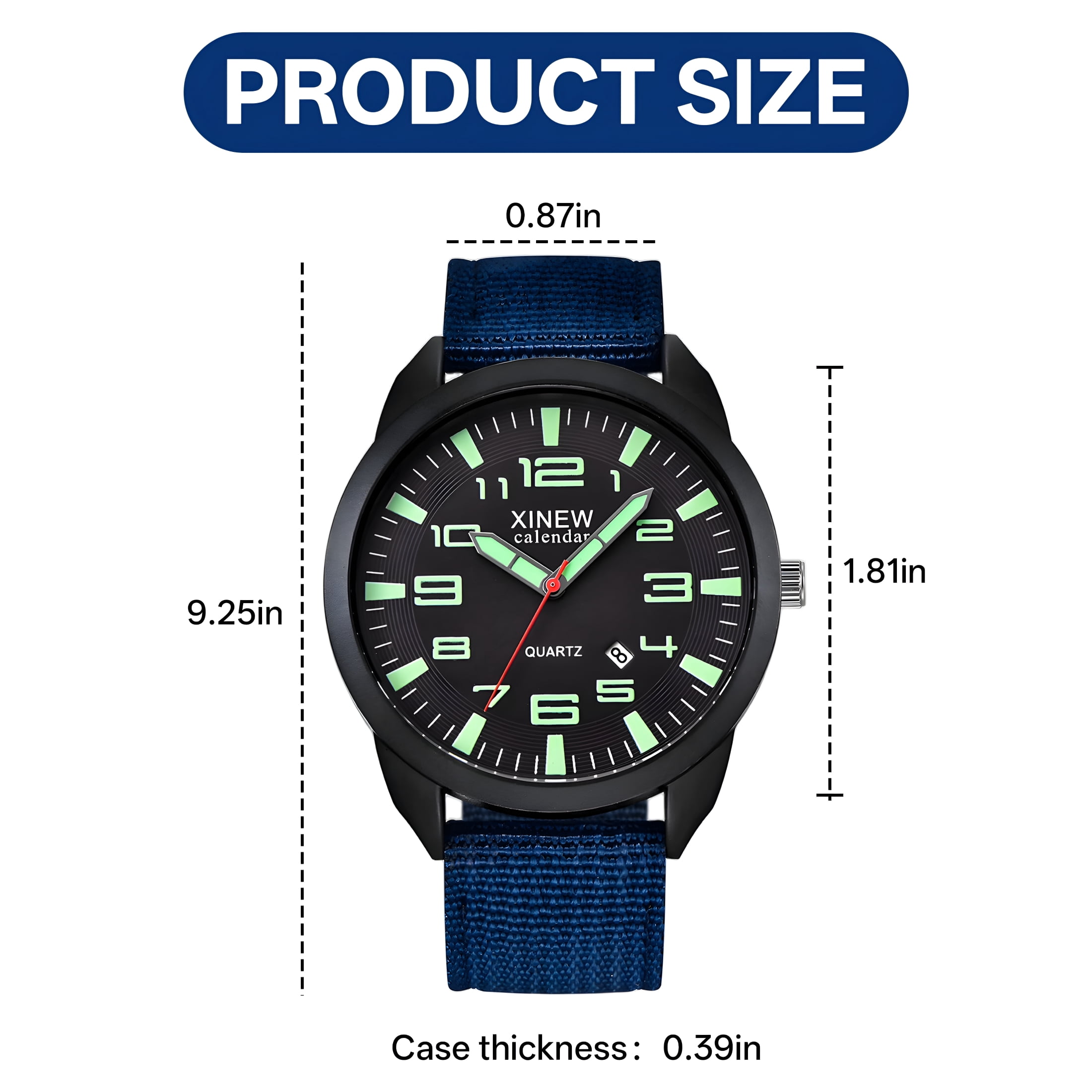 DESIGNICE 2026 New Watches for Men, Classic Nylon Strap Analog Watch, Accurate Quartz Movement Comfortable Wear Men'S Watches,For Business,Casual,Sports - Image 4
