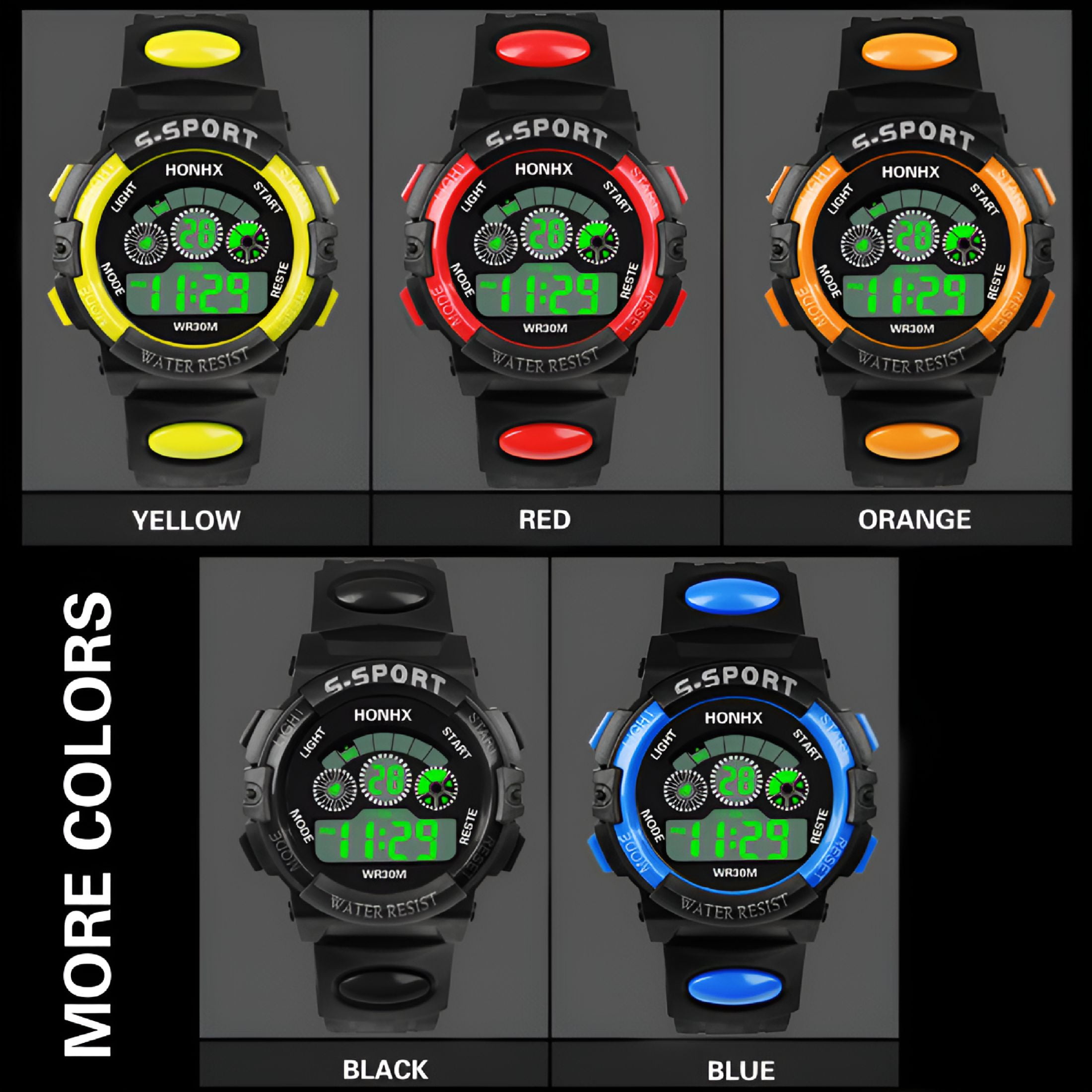 DESIGNICE Electronic Watch Men Luminous Analog Digital Sport Watch Luxury Wrist Men'S Watch - Image 5