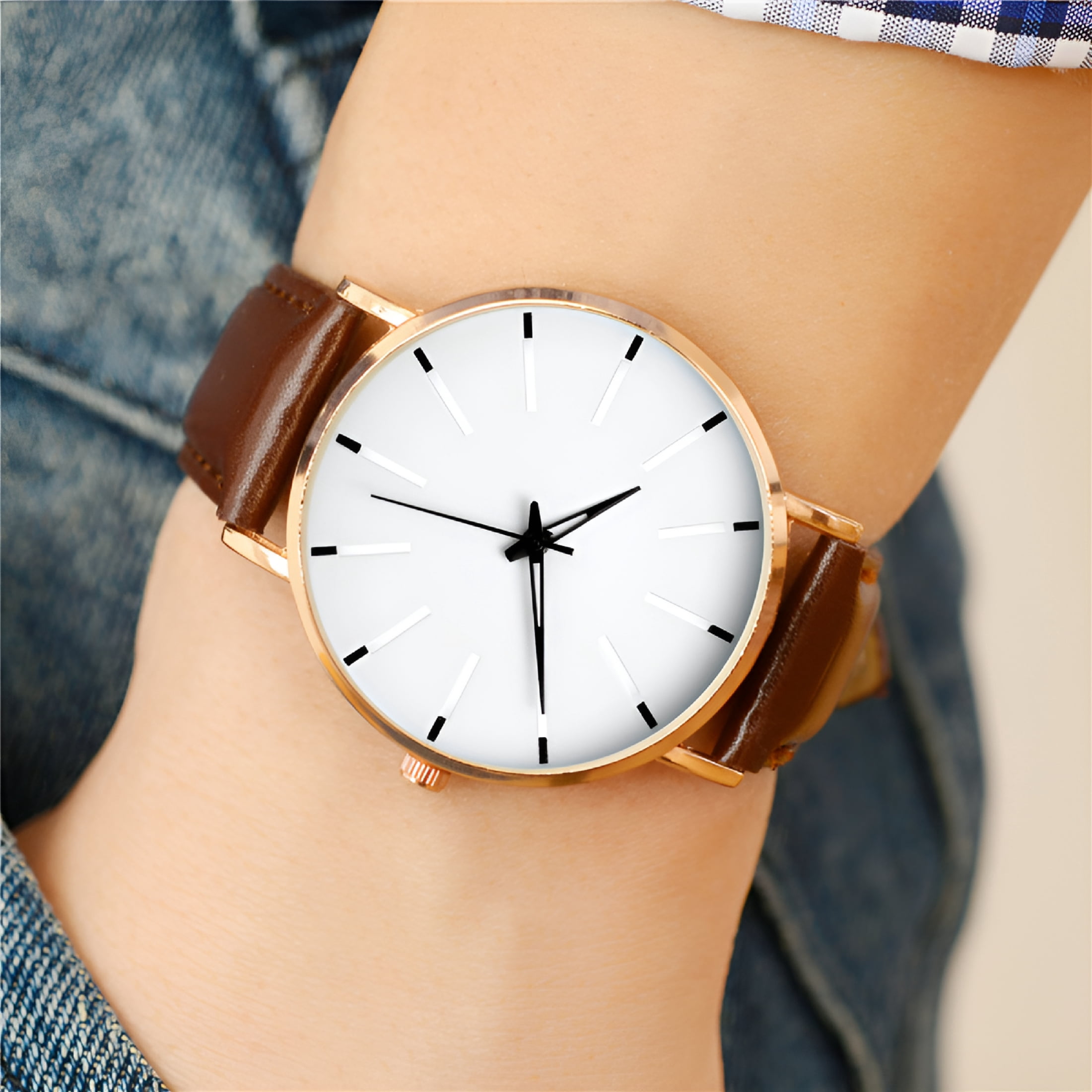 DESIGNICE Men's Watch Luxury Watches Quartz Watch Stainless Steel Dial Casual Bracelet Watch - Image 4
