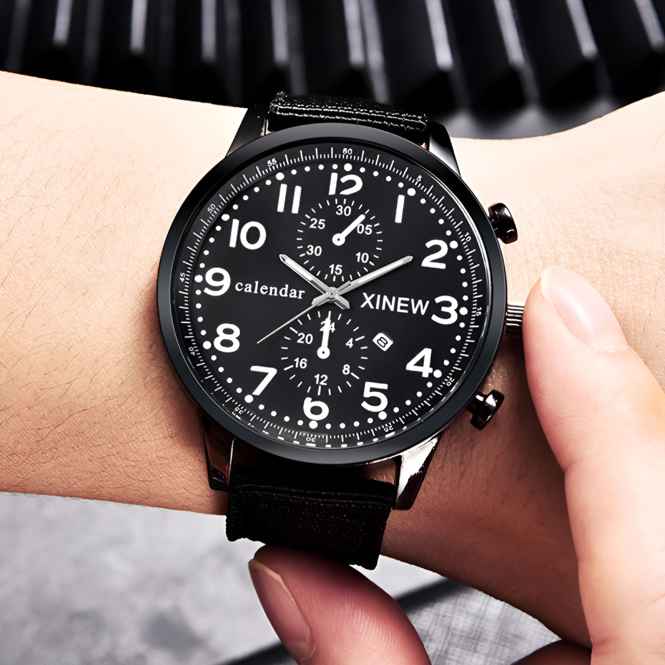 DESIGNICE Men's Watch Men's Fashion Sports Quartz Watches Luxury Male Quartz Wrist Watches,Wrist Watches for Man,Mens Luxury Watches,Sport Watches for Men - Image 2