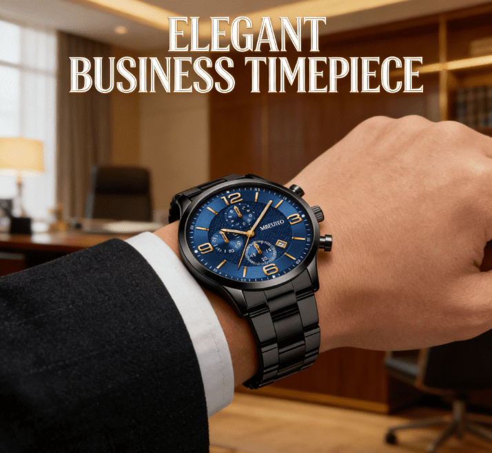 DESIGNICE Watches for Men,Elegant Stainless Steel Band Analog Watch,Waterproof Design Quartz Movement Men'S Watches,Style1 - Image 2