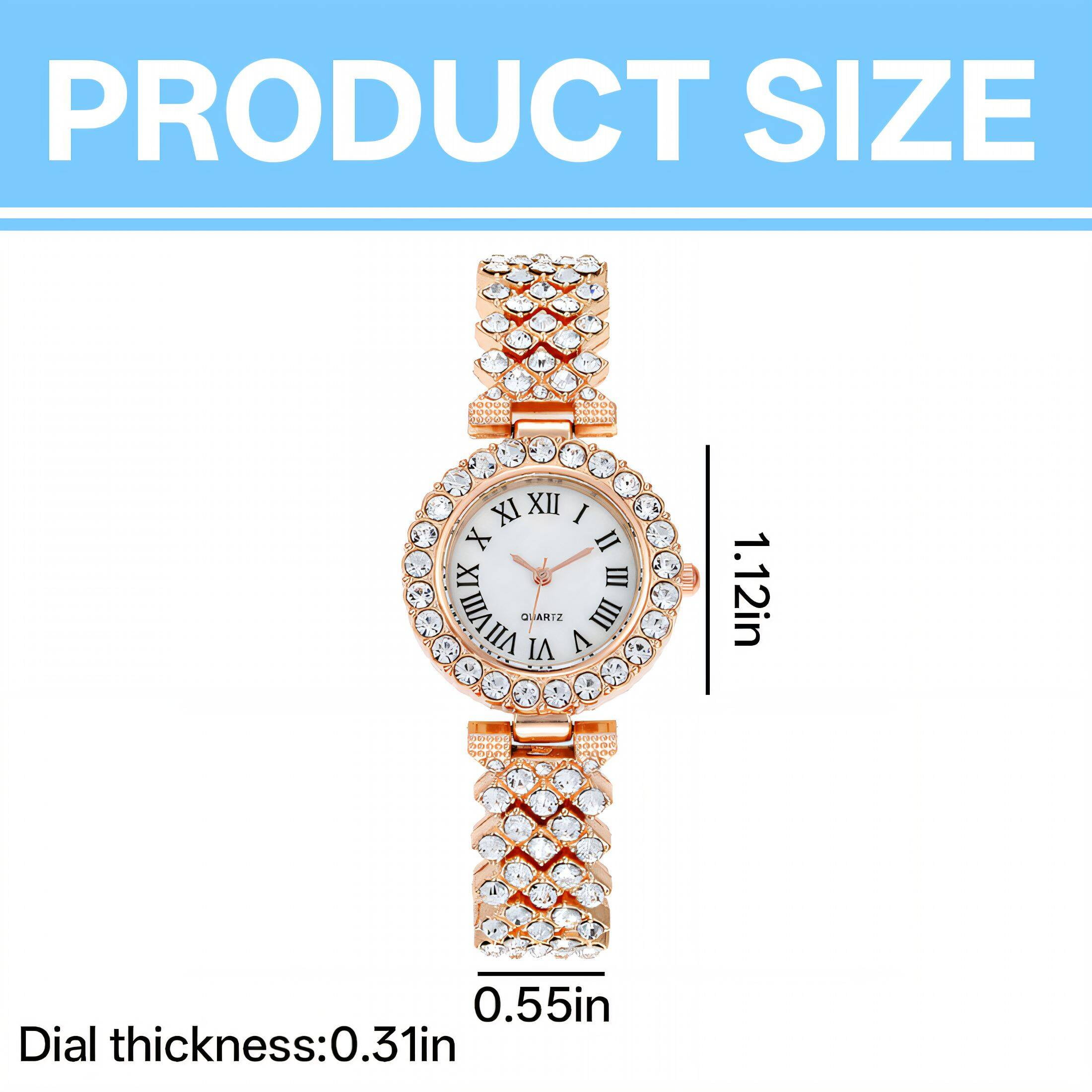 DESIGNICE Watches for Women,Stylish Watch Womens Watch,Elegant Appearance Comfortable Wear Office Gifts for Women,Style6 - Image 4