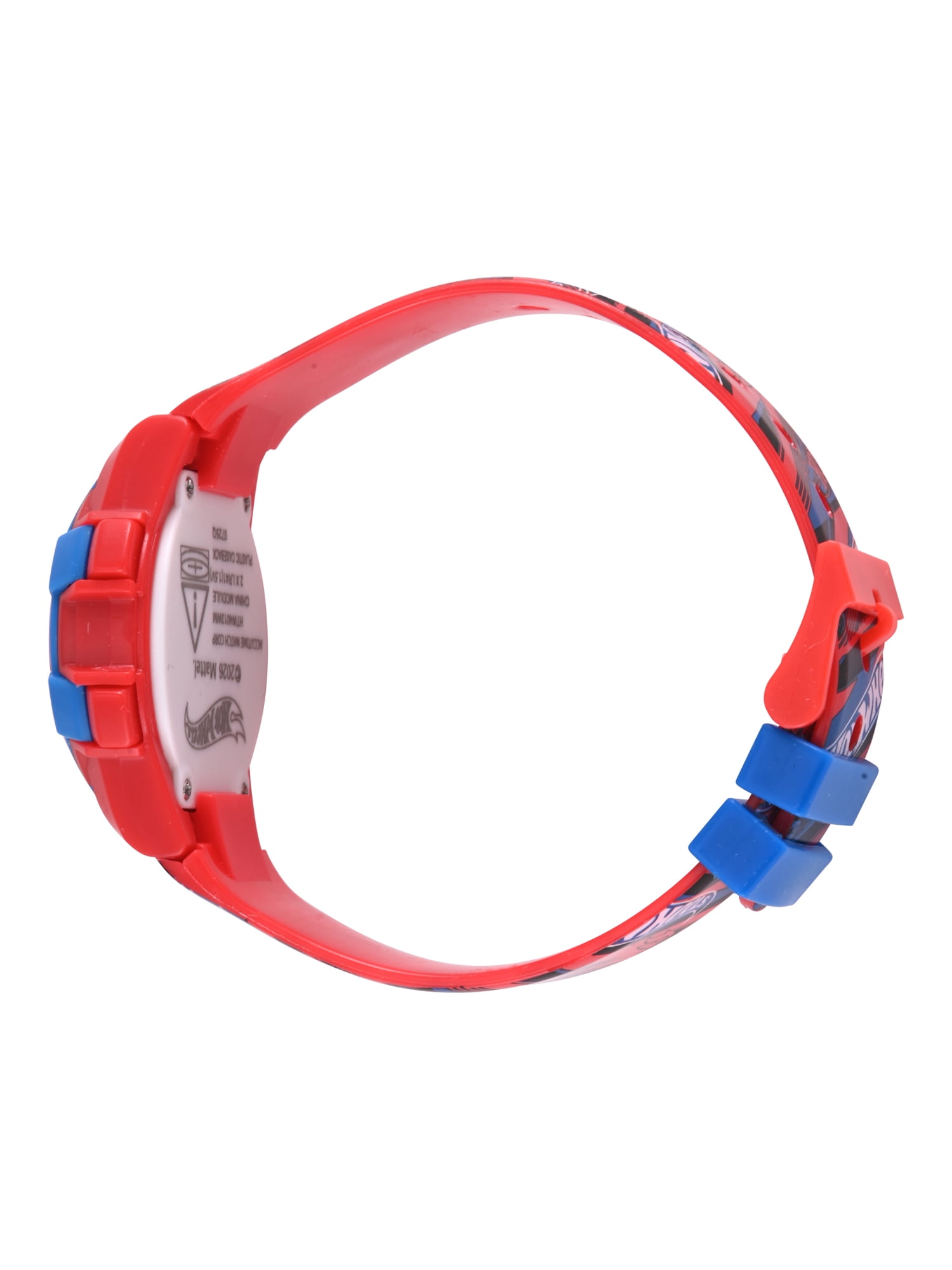 Mattel Hot Wheels Red Printed Silicone Strap Watch; HTW4013WM - Image 3