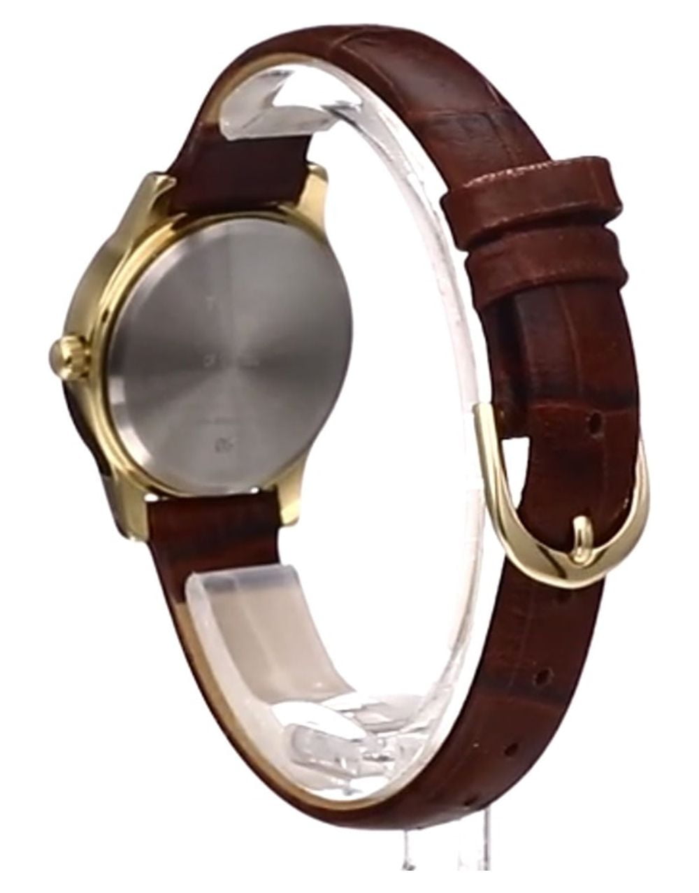 Timex Women's Essex Avenue Gold/Burgundy/MOP 25mm Dress Watch, Leather Strap - Image 3