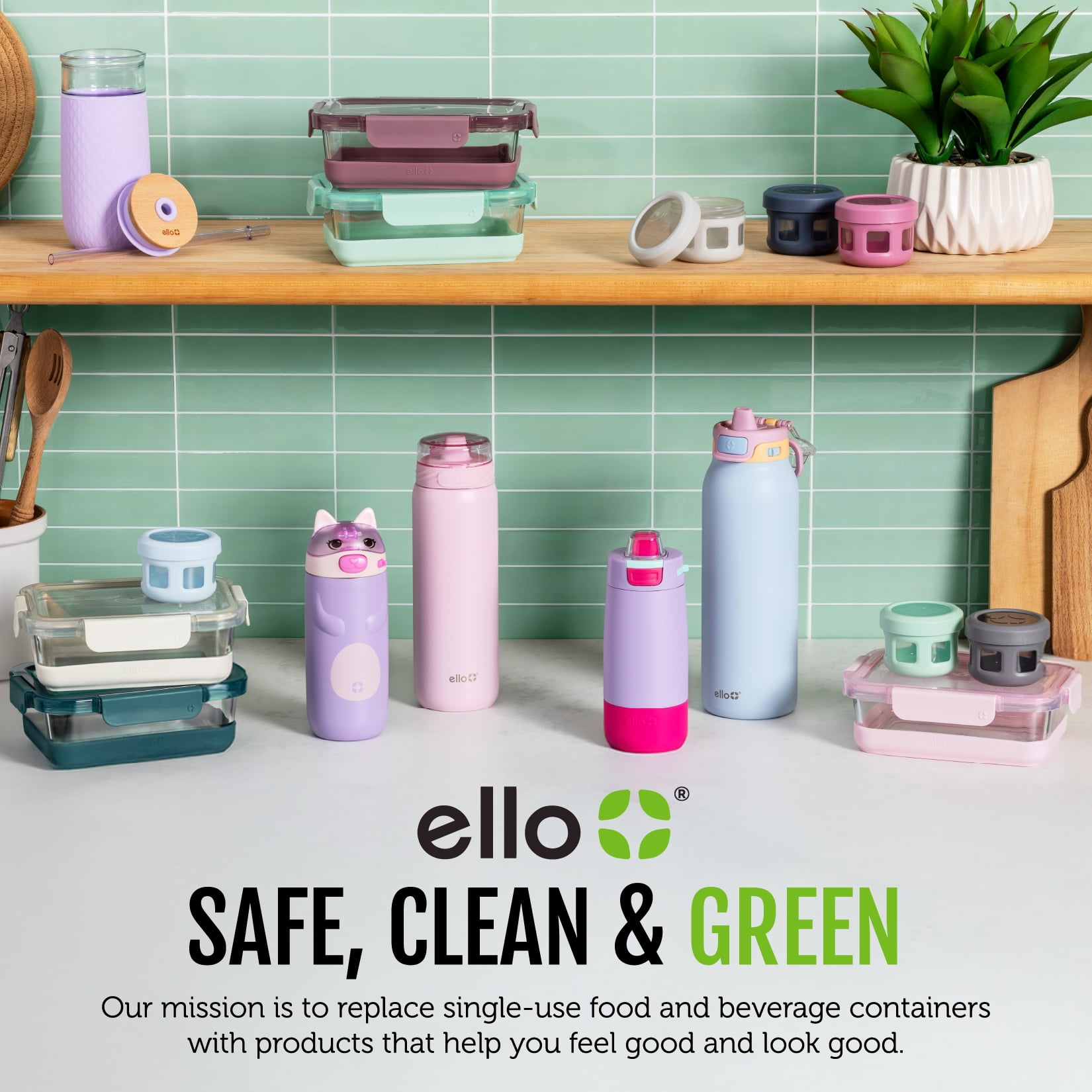 Ello Everyday 4.5 Cup 8PC Glass Meal Prep Set - Image 4