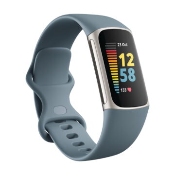Fitbit Charge 5 Fitness Tracker - Steel Blue and Platinum Stainless Steel