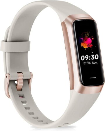 Fitness Tracker,Step Tracker with 1.1 Inch (Approx. 2.8 cm) AMOLED Screen,Pedometer,Heart Rate Sleep Tracking,Calorie Pedometer Watch for Android Phone iPhone Women Men