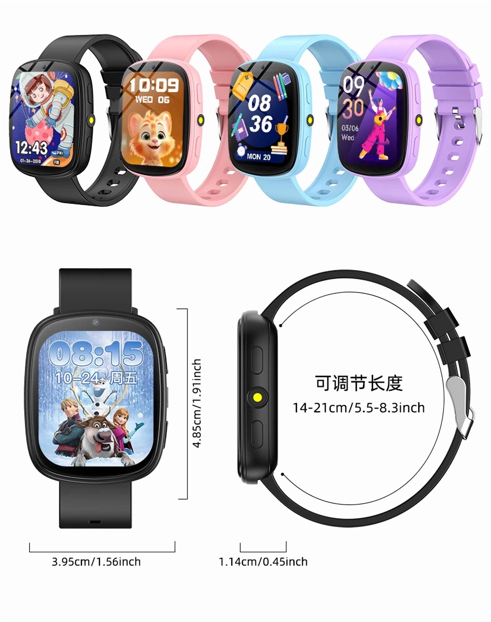 FITORA Games Smart Watch for Kids 1.83''HD Touch Screen Camera 22 Puzzle Games Sleep Tracker Camera Flashlight Children Watch Gift for 4-12 Year Old -Two Watches(black+pink) - Image 4