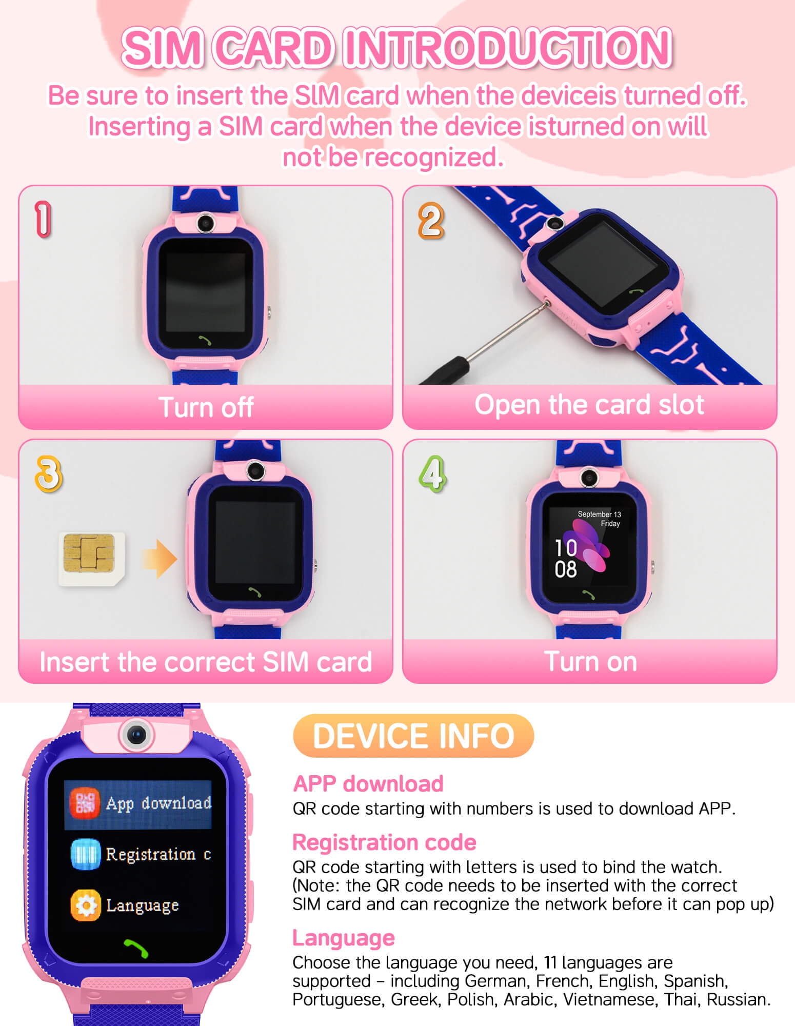 Fixdono Kids Smart Watch for Boys Girls, Kids Phone Watch for Kids Age 3-12, Birthday Christmas Gift - Image 3