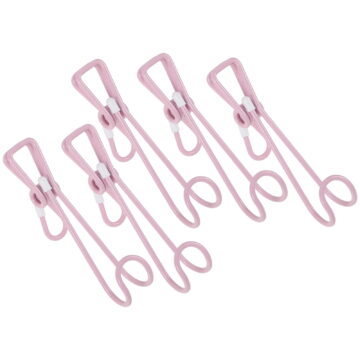 FOMIYES 10-Pack Stainless Steel Metal Clothes Pegs Clothespins for Hanging Laundry and Home Storage