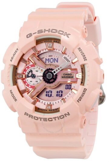 G-Shock Pink Analog Digital Ladies Watch GMAS110MP-4A1