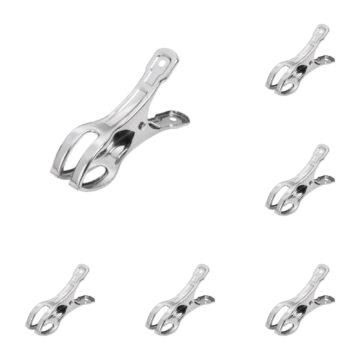 Garden Clips 10Pcs Large Opening Greenhouse Clips Metal Clamps Stainless Steel Garden Netting Clips Heavy Duty Plant Support Clips for Netting Hoop Frame 4.33x2.36x0.98in Strong Grip