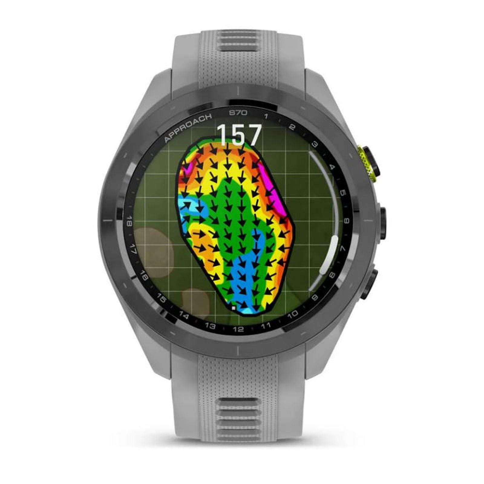Garmin Approach S70, 42mm, Premium GPS Golf Watch, Powder Gray - Image 3