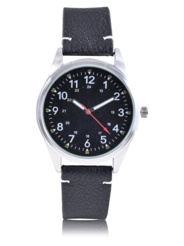 George Adult Male Analog Watch in Black and Silver Case (42033WMM)