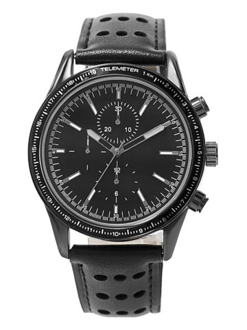George Men's Adult Round 42mm Gunmetal Case Analogue Watch