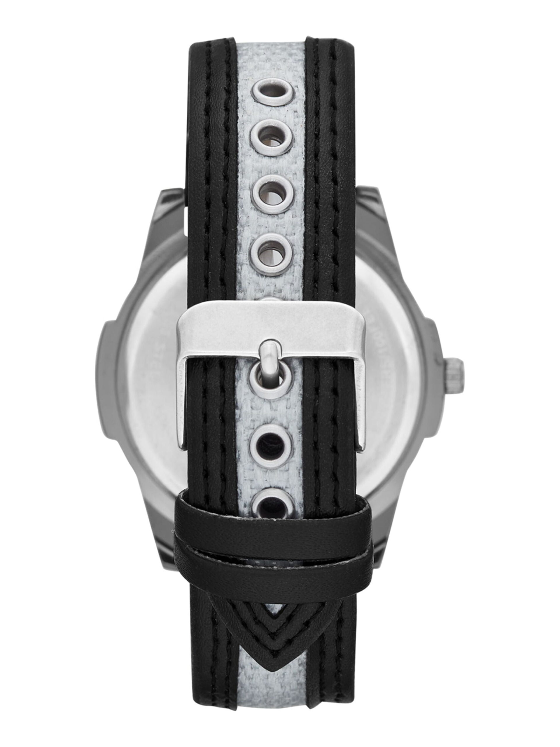 GEORGE Men's Watch: Gunmetal Case, Black Dial and Combo Black Vegan Leather Canvas Band (FMDOGE014) - Image 3