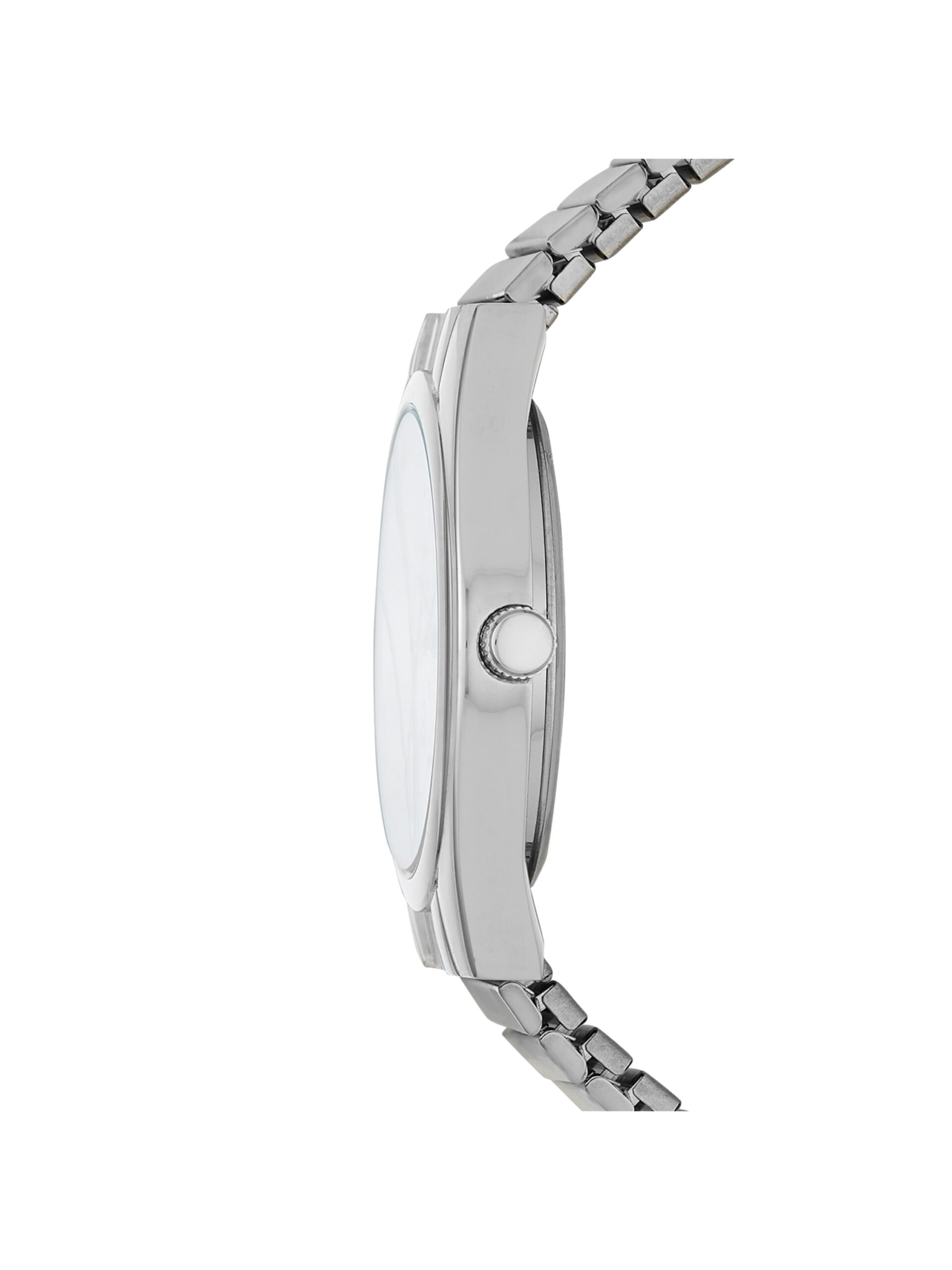 GEORGE Men's Watch: Silvertone Case, White Easy Read Dial, Silvertone Expansion Band (FMDOGE001) - Image 3