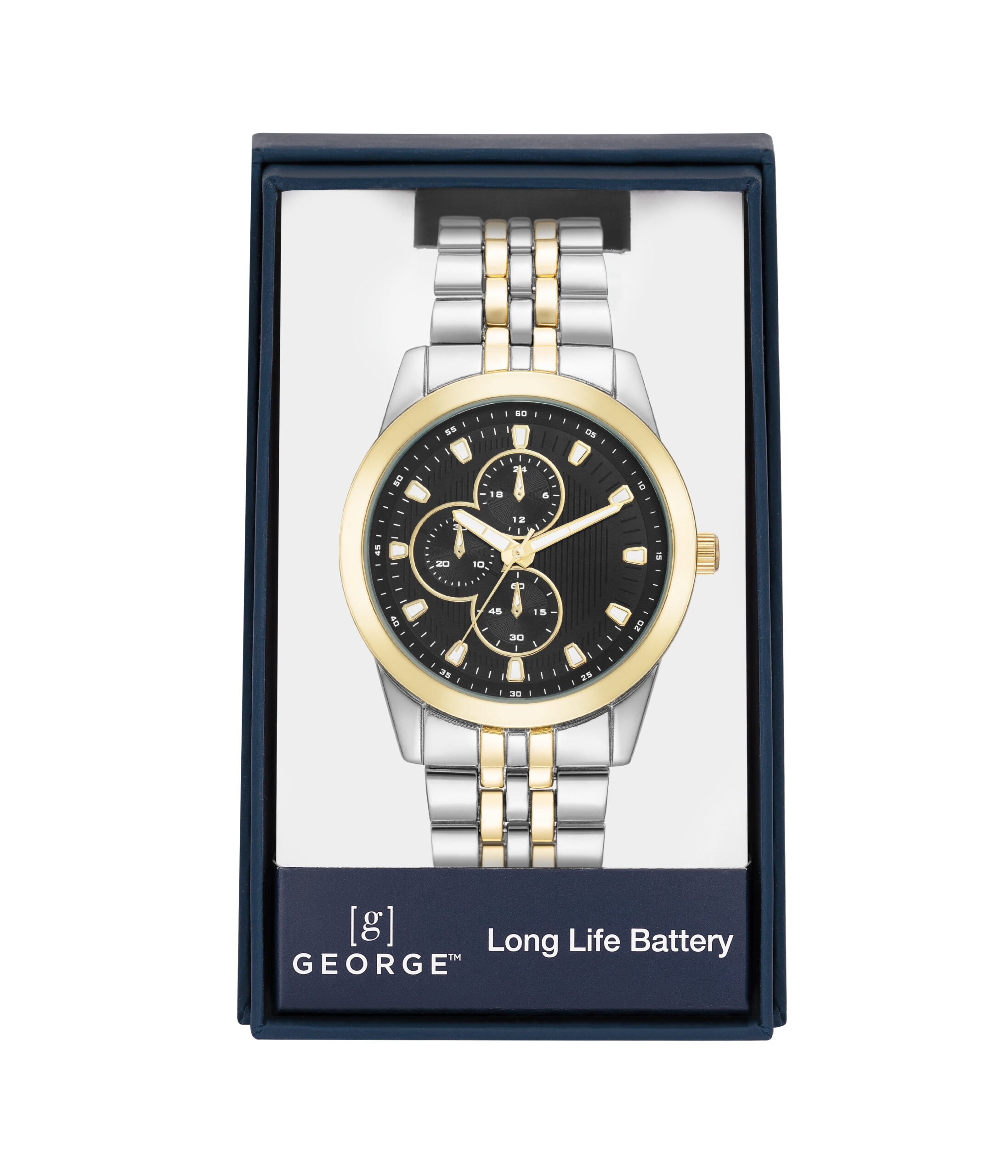 George Two-Tone Bracelet Wristwatch for Men - Image 3