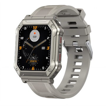 GJX 2026 New Smart Watch Smooth Display Fitness Watch Vibrant Touch Fitness Tracker Watch Gray for Tracking Workouts Daily Fitness Heart Rate Monitoring Active Lifestyle Outdoor Activities